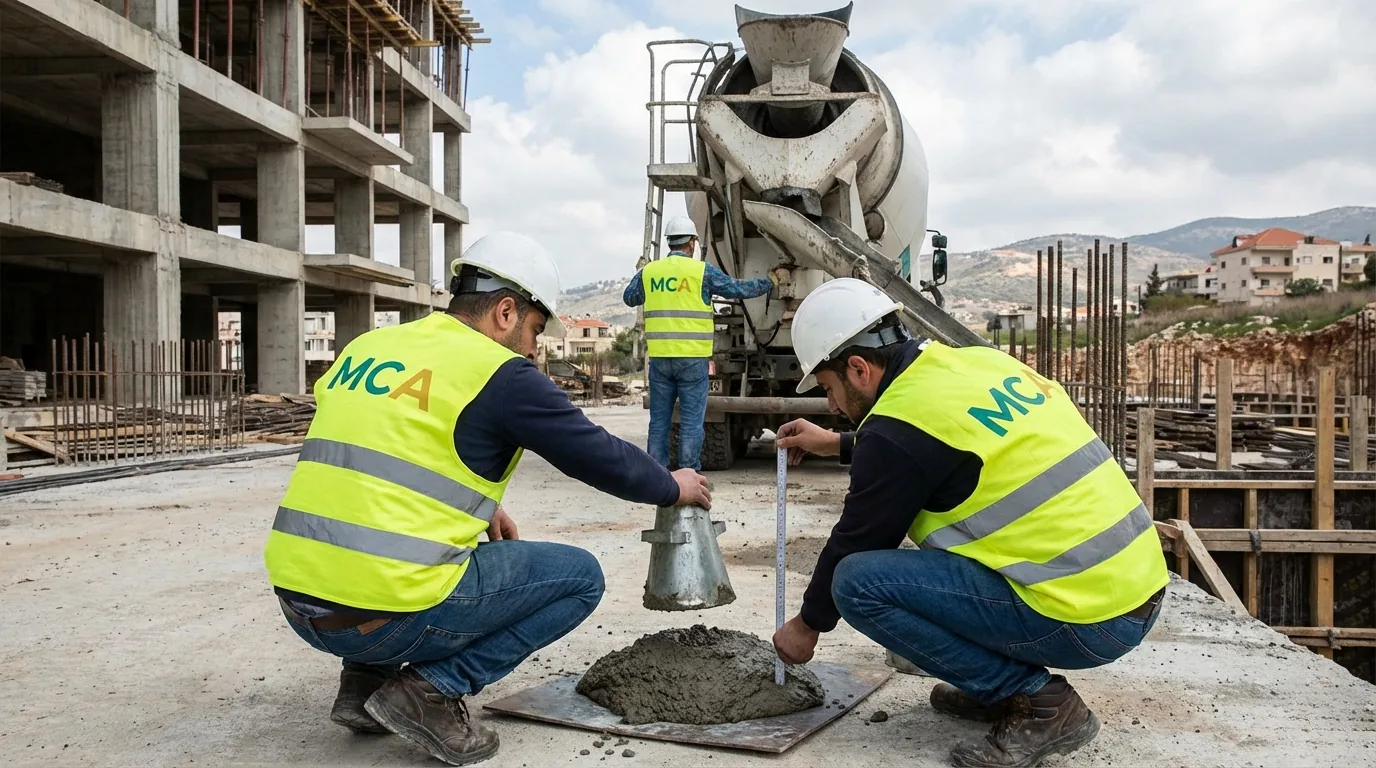 Illustrative concrete quality-control route
